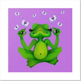 YOGA FROG Posters and Art